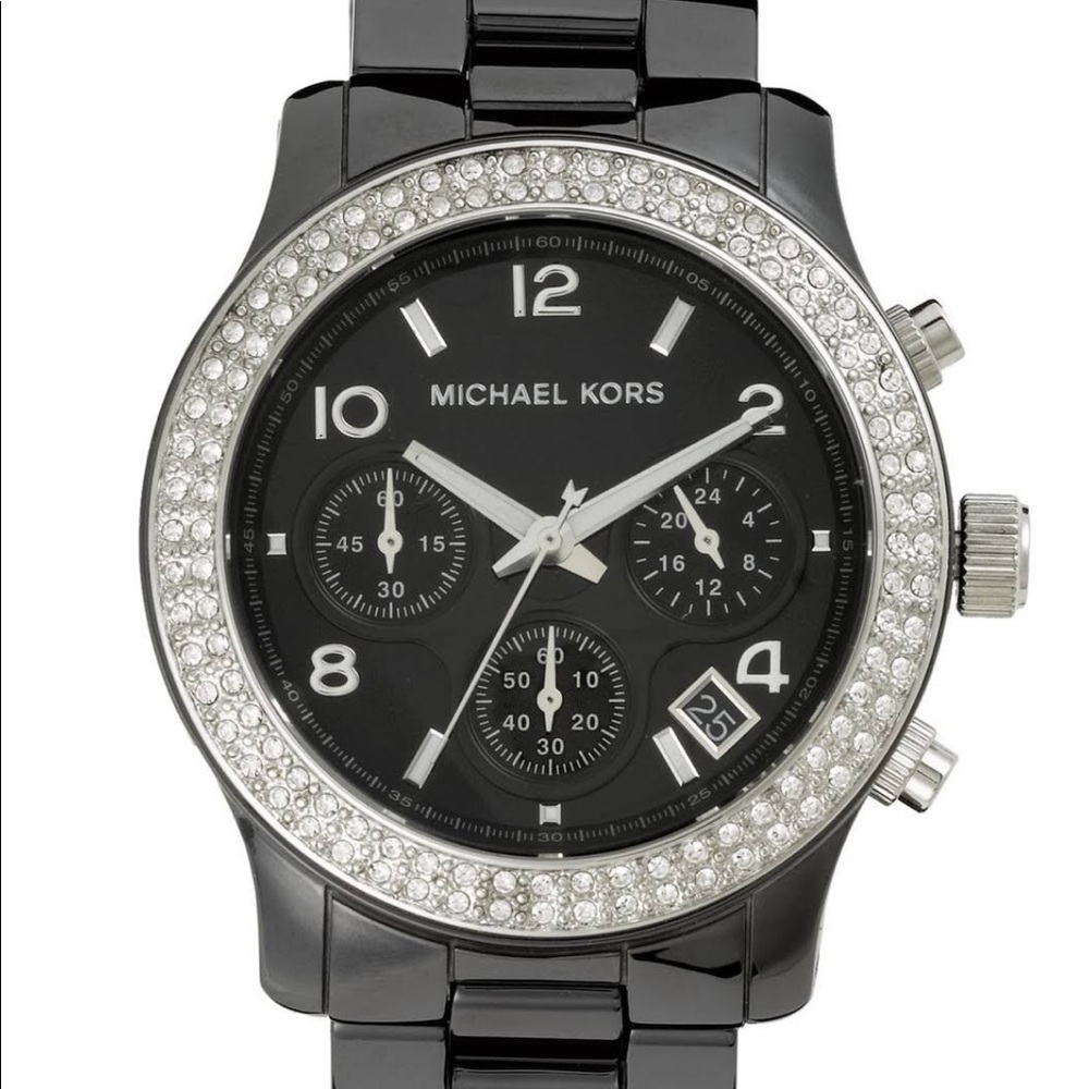 Michael Kors Ceramic Ladies Chronograph Watch